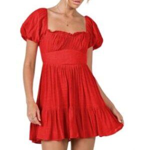 Princess Polly Red Ethan Mini Dress size Medium